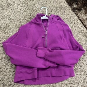 Lululemon Scuba Oversized Half-Zip Hoodie Vivid Plum